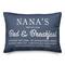 Nana&#x27;s Bed &#x26; Breakfast Navy Throw Pillow